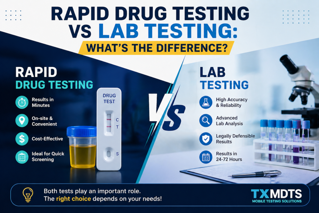 Rapid Drug Testing vs Lab Testing: What’s the Difference?