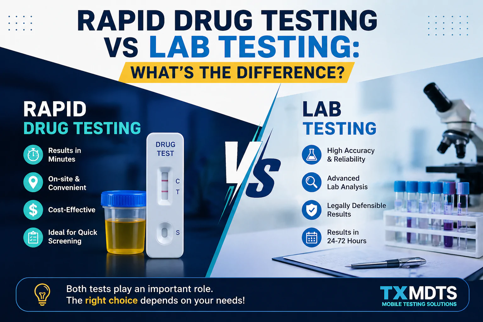 Rapid Drug Testing Vs Lab Testing